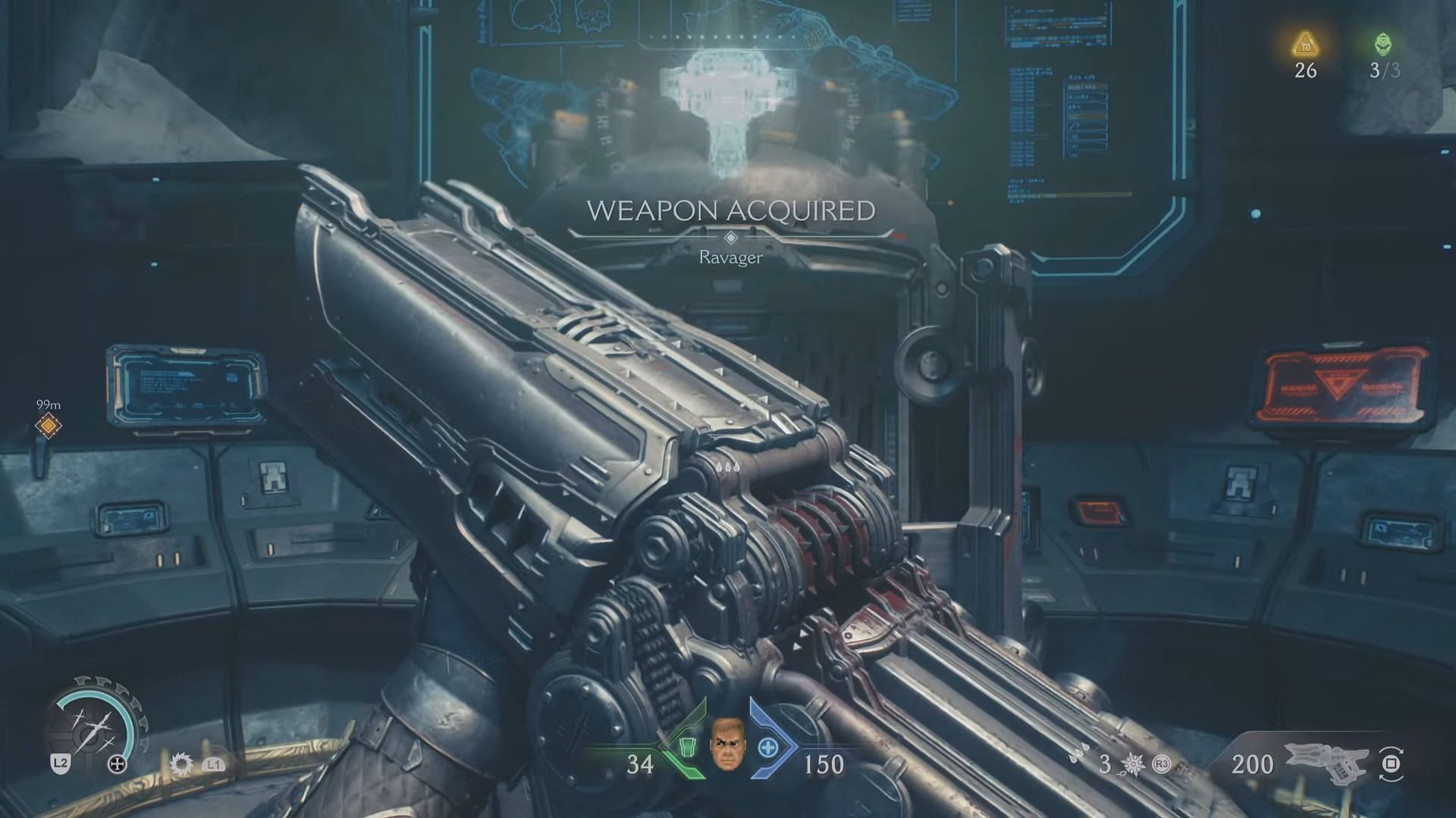 The Ravager is a powerful weapon but hinders movement speed (Image via Sportskeeda Gaming | Bethesda Softworks)